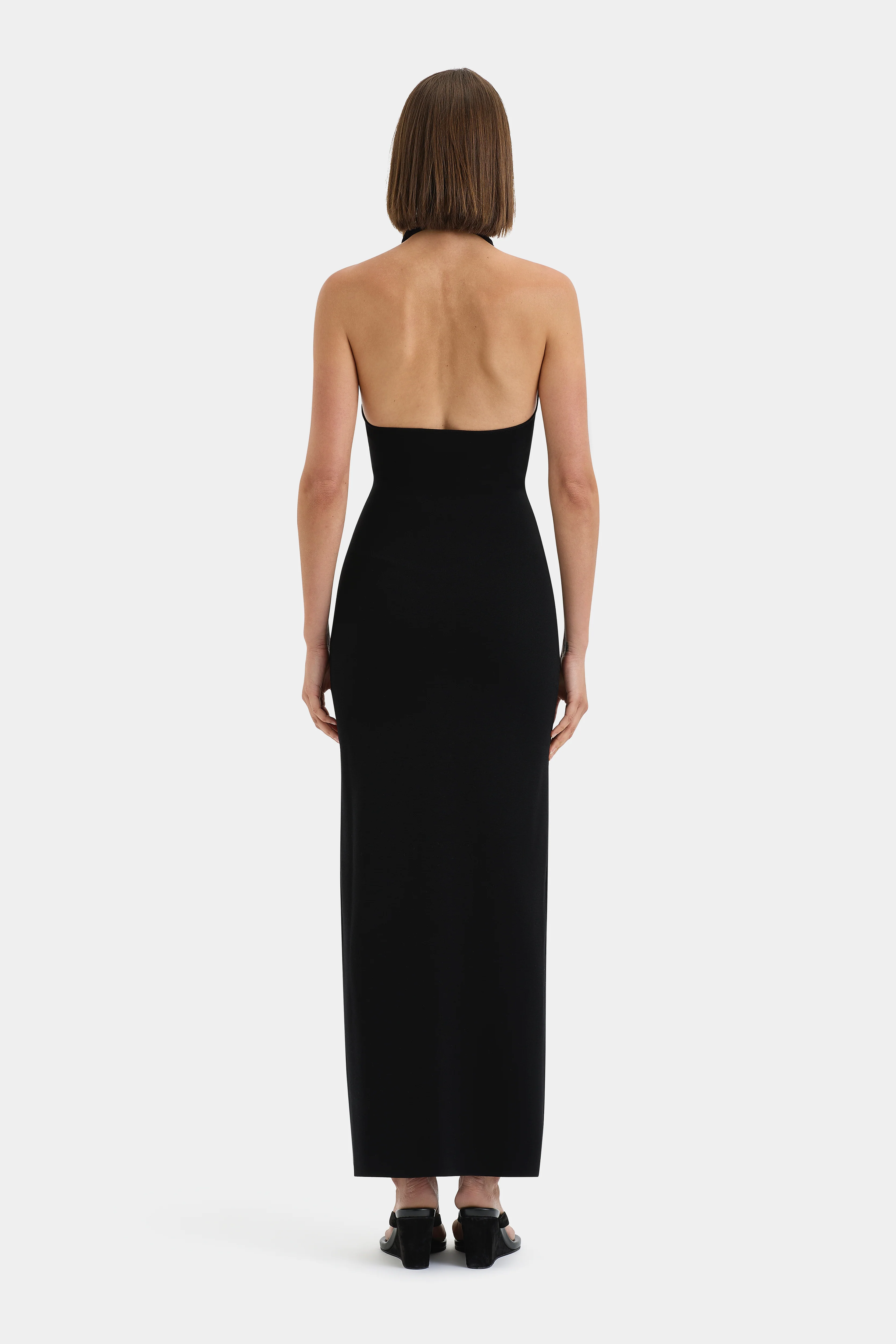 Solari Halter Twist Dress - Black - Image 3