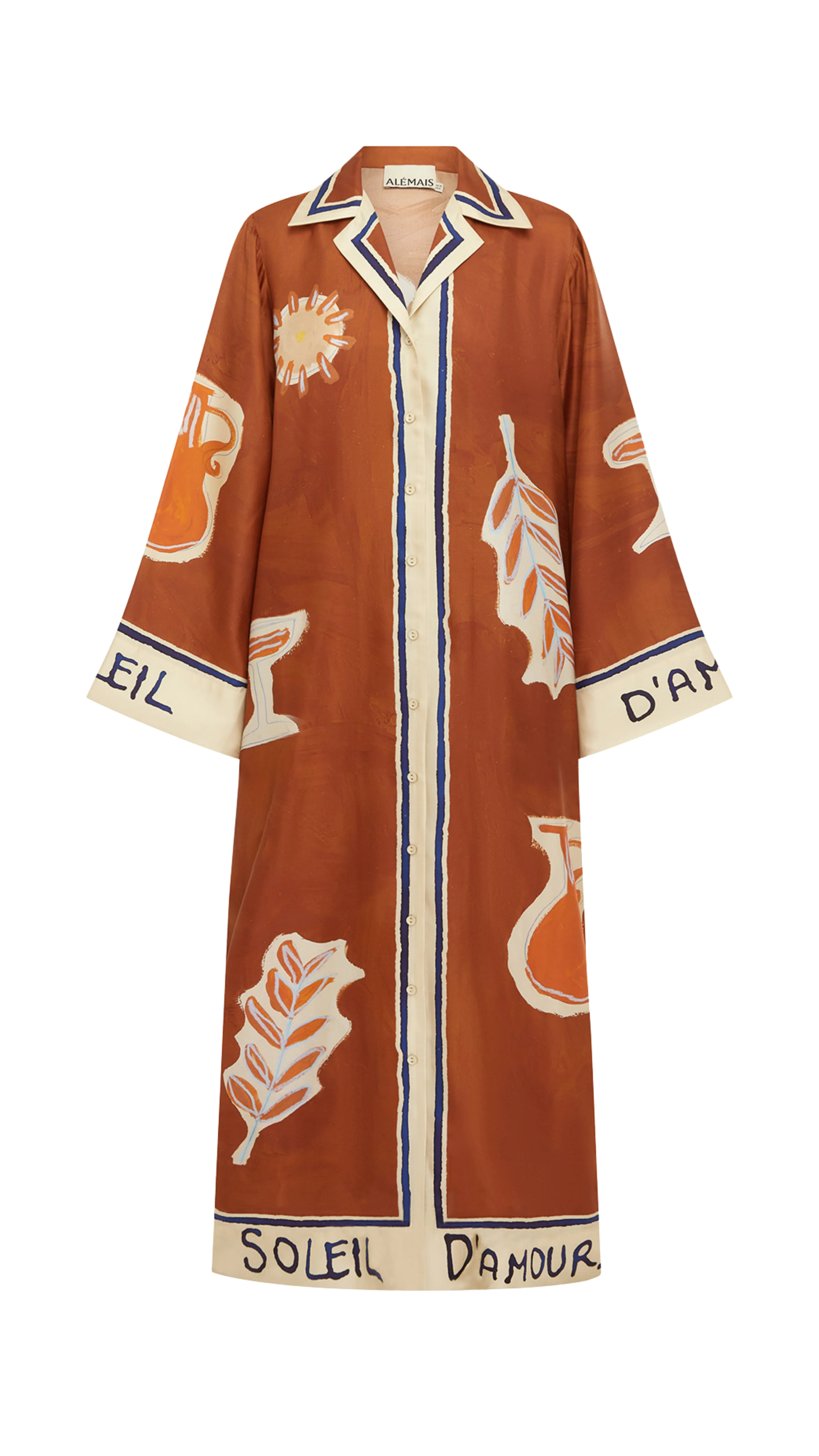 Soleil D'amour Silk Shirtdress