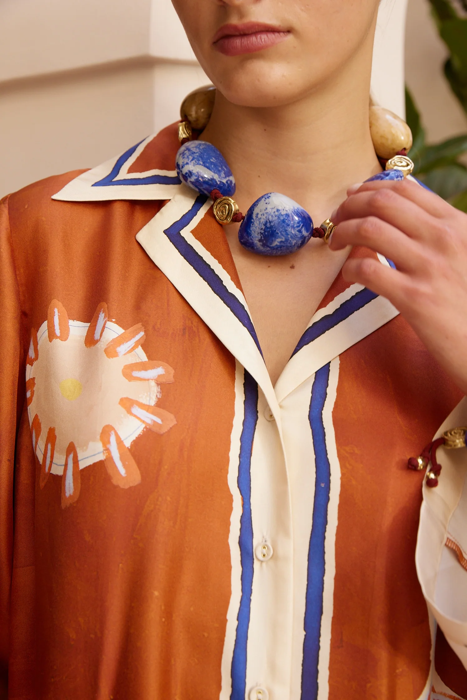 Soleil D'amour Silk Shirtdress - Image 3