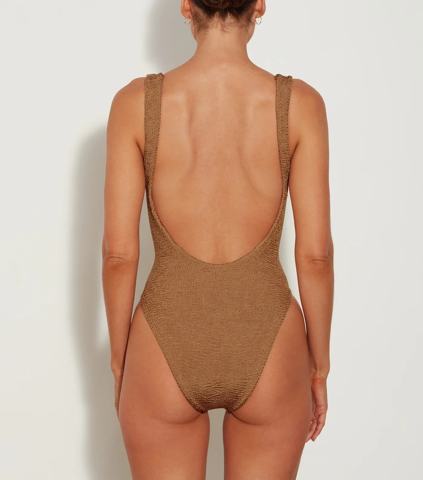 Square Neck Swim - Metallic Cocoa - Image 3