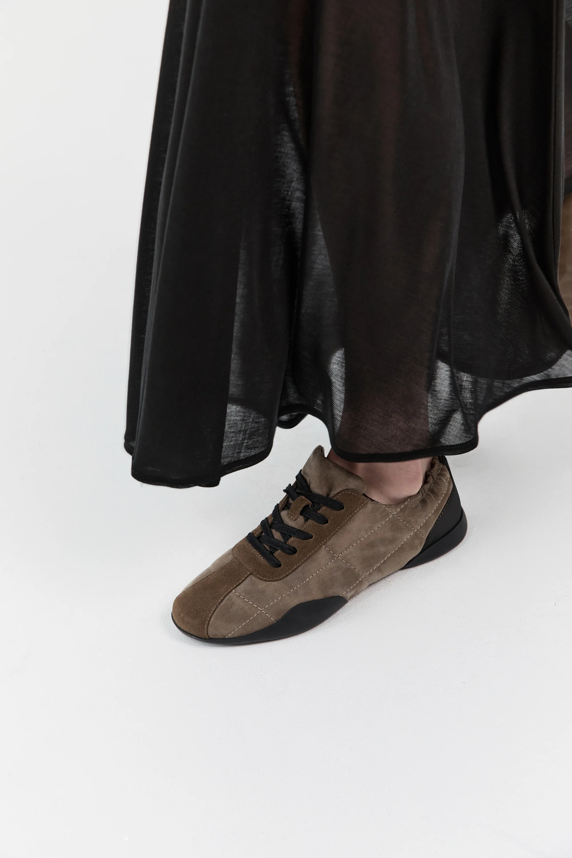 Stitch Pillow Sneaker - Dark Olive - Image 2