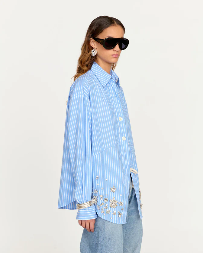 Sumi Buttondown - Blue Stripe - Image 3