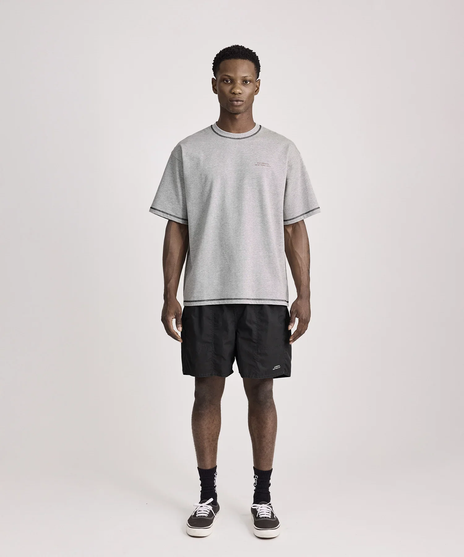 Talley Washed Swim Short - Charcoal - Image 2