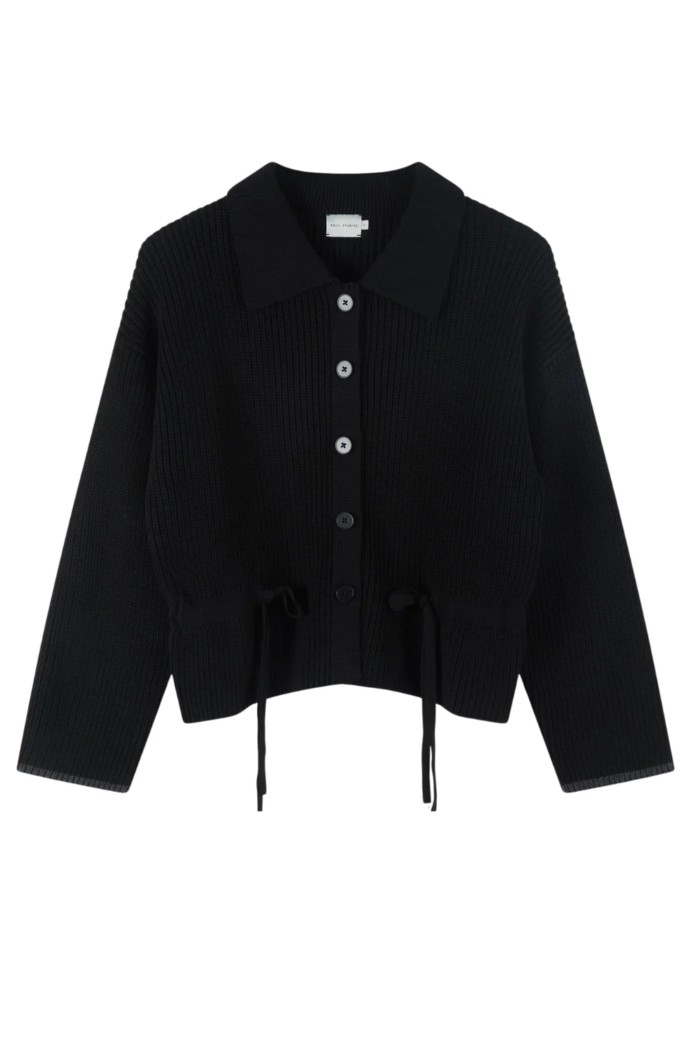 Tie Sie Cardigan - Black