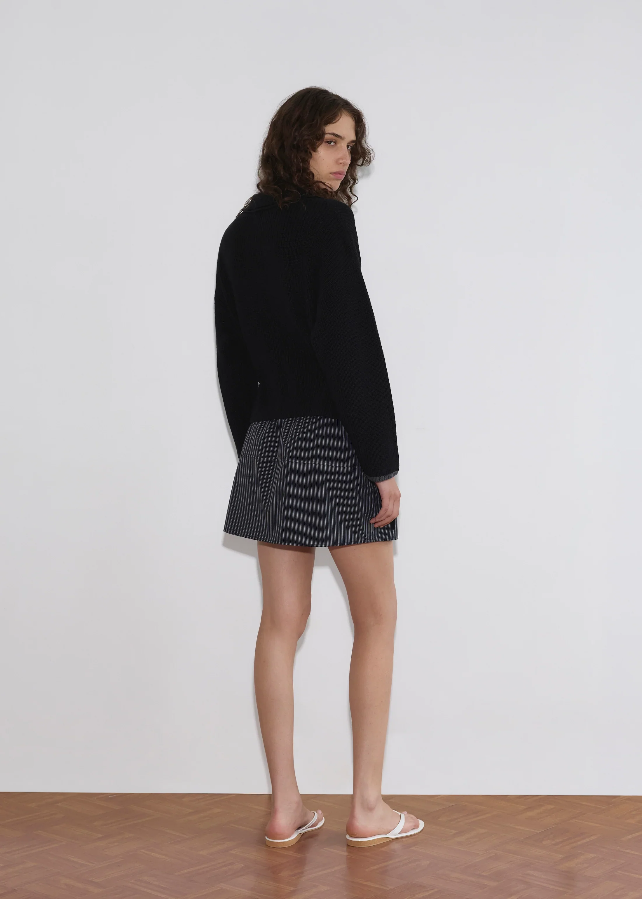 Tie Sie Cardigan - Black - Image 4