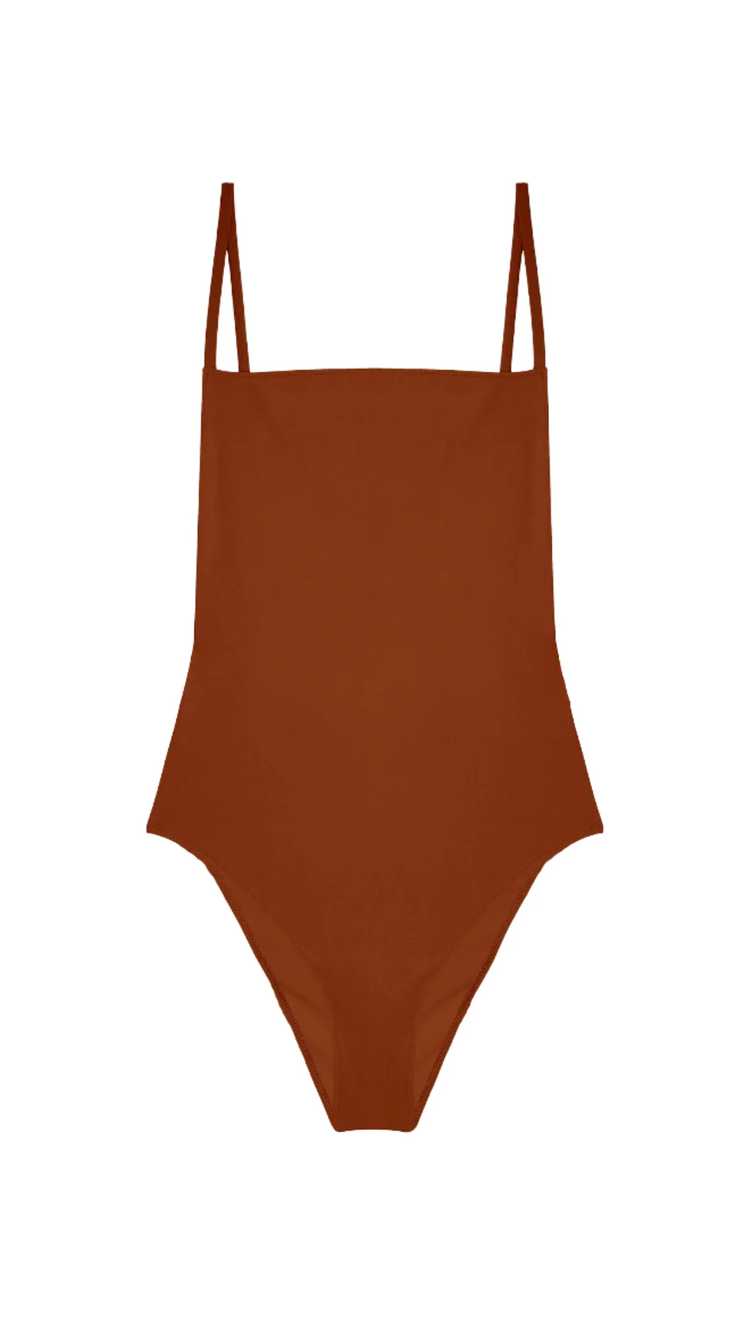 Tre One Piece / Geometrical Straps - Terracotta