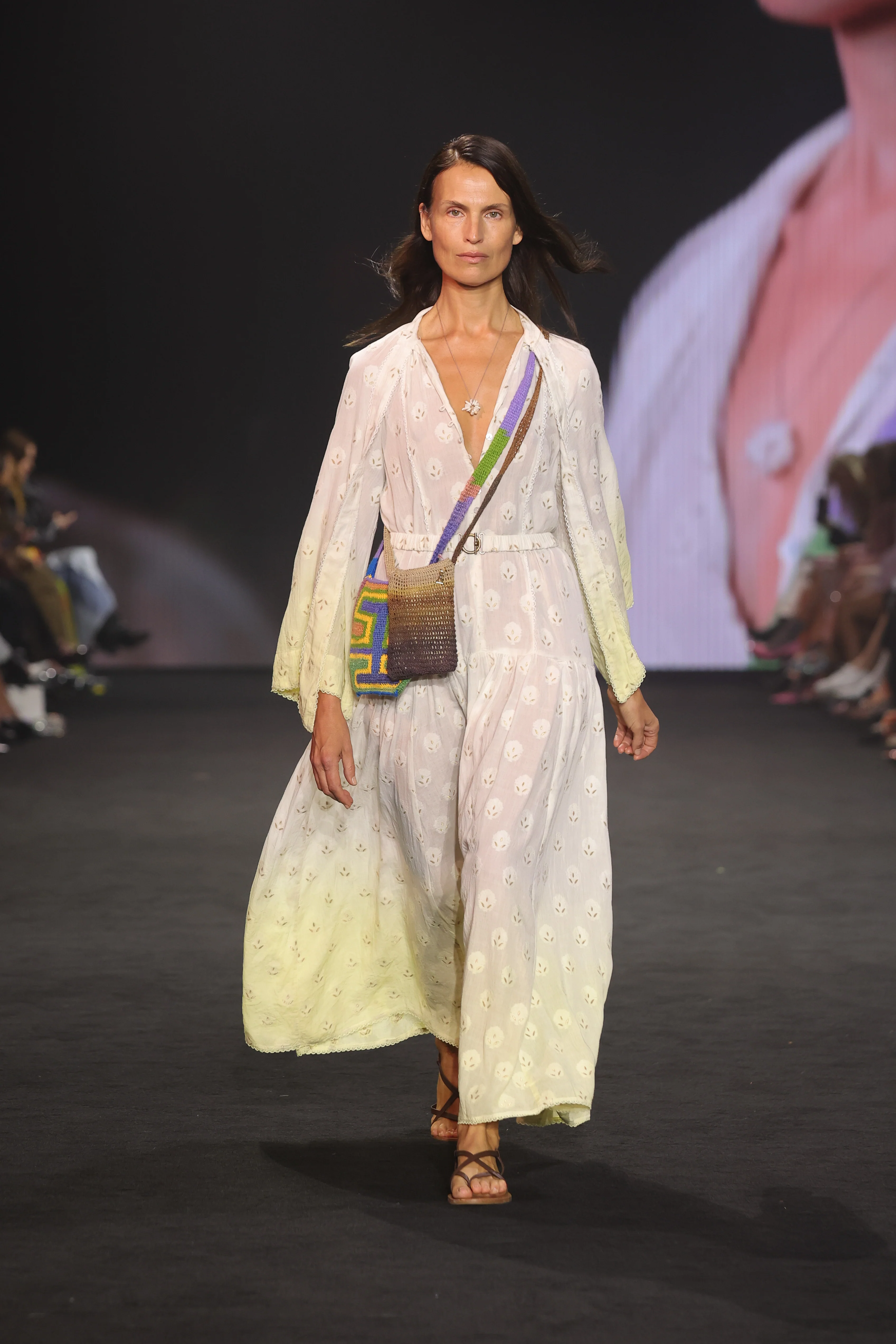 Vespara Wide Sleeve Maxi Smock Dress - Image 8