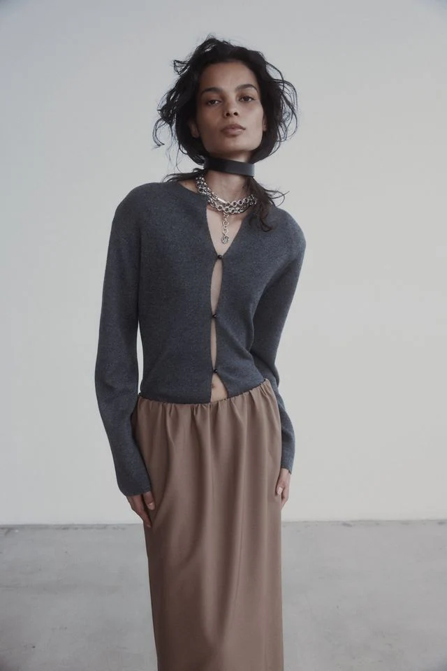 Violetta Cardigan - Pewter - Image 4