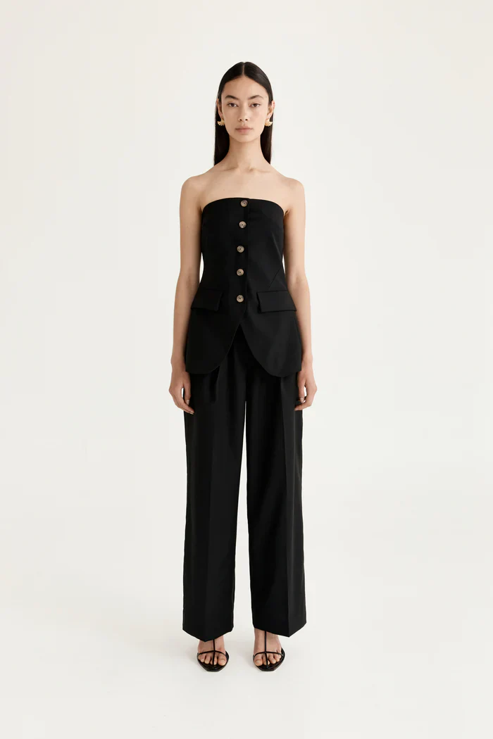 Uma Strapless Vest - Noir - Image 2