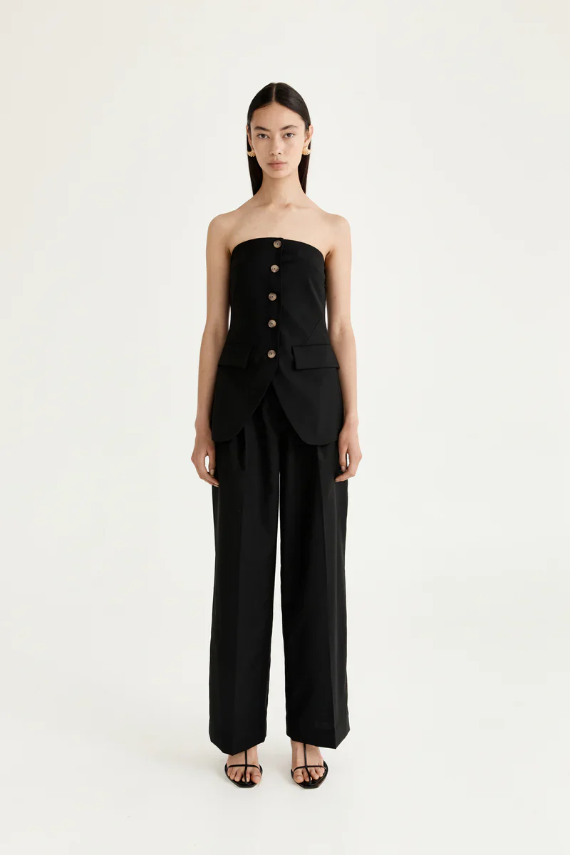 Uma Strapless Vest - Noir - Image 4