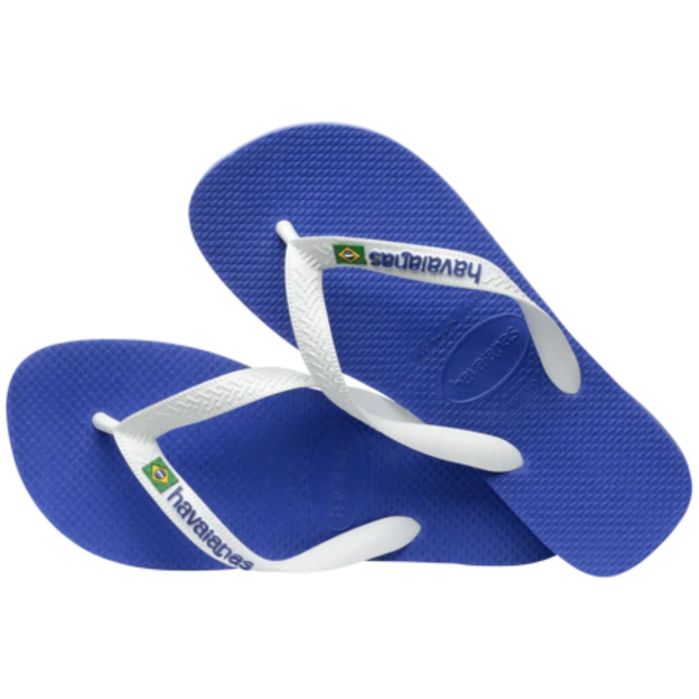 Women's Brazil Logo Flip Flops - Marine Blue - Image 6