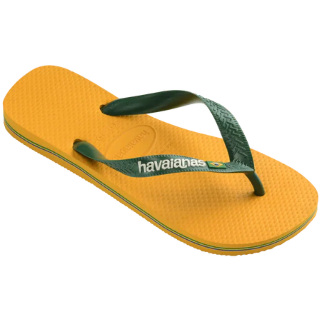 Women's Brazil Logo Flip Flops - Yellow Pop - Image 5