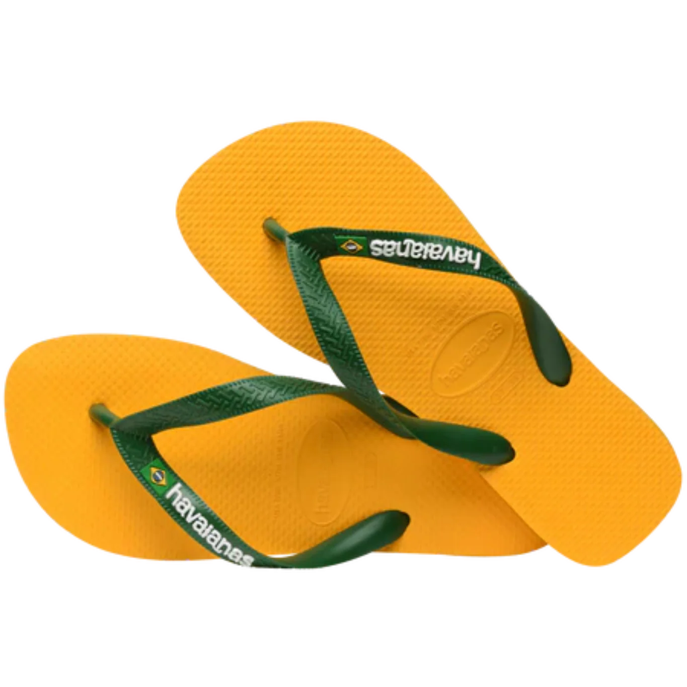 Women's Brazil Logo Flip Flops - Yellow Pop - Image 6