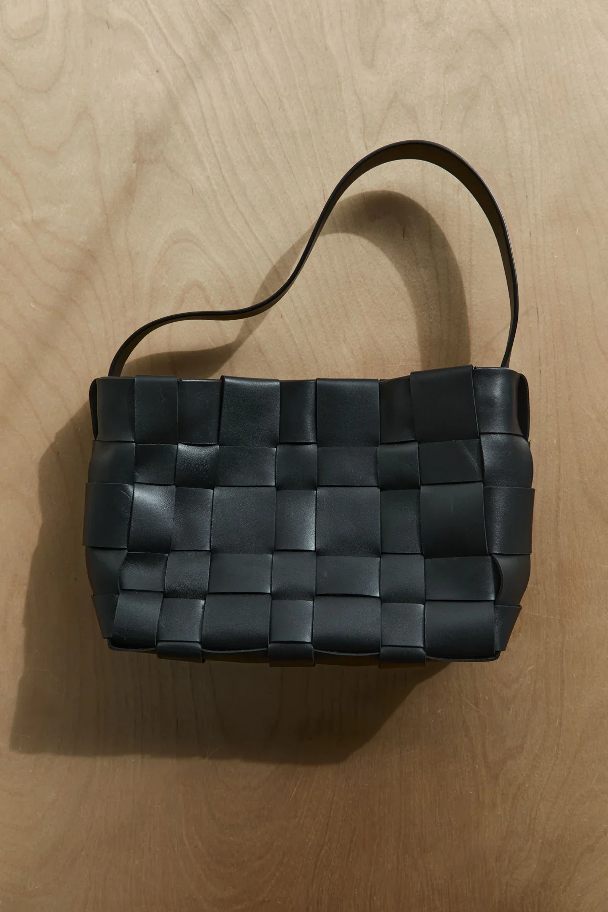 Woven Mini Tote - Black - Image 3