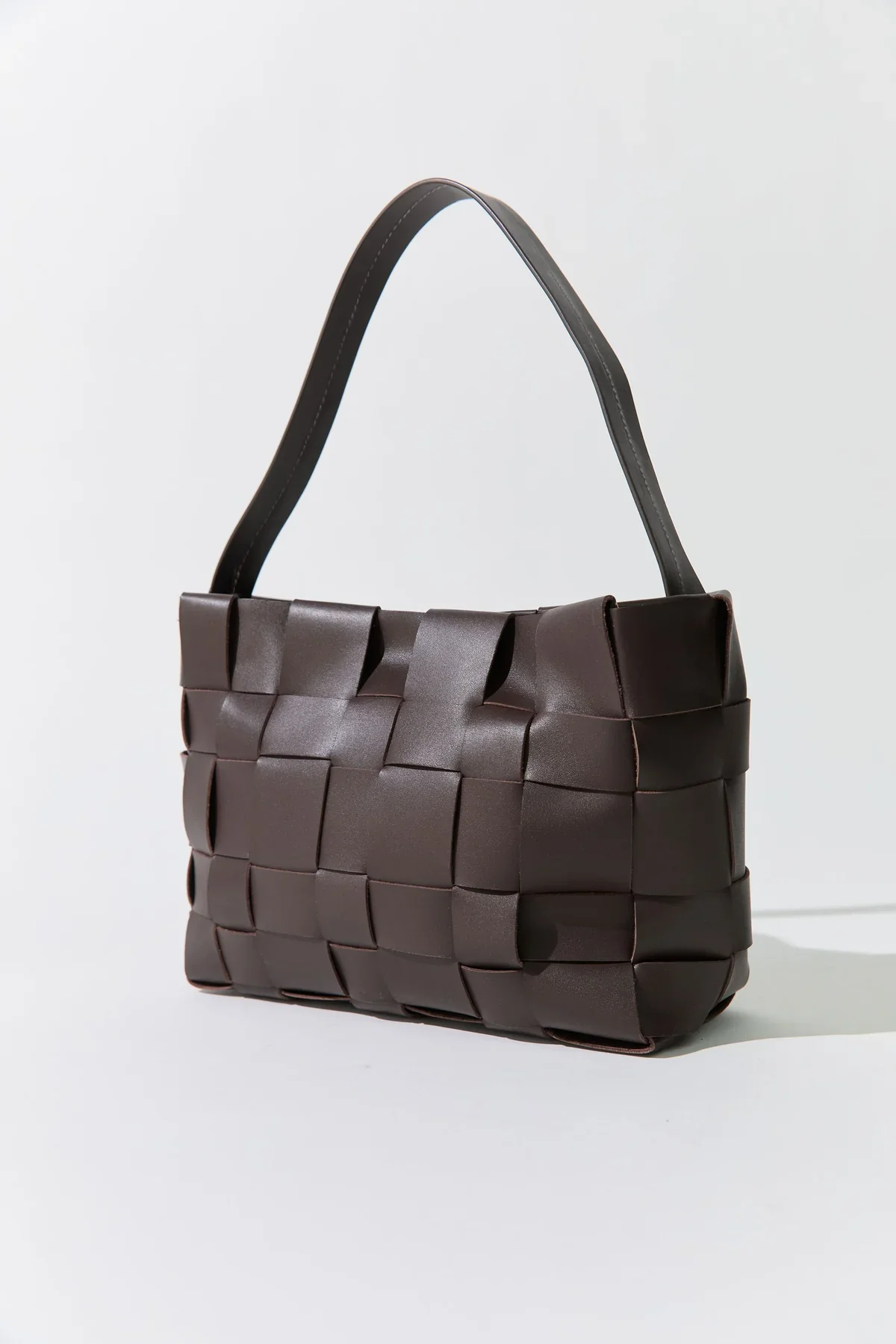 Woven Mini Tote - Chocolate - Image 2